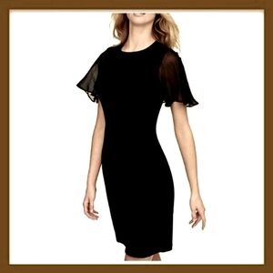 NWT Calvin Klein Women's Scuba Crepe Sheath Dress